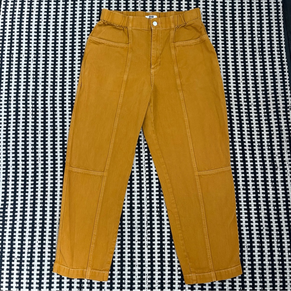 Uniqlo Yellow Orange Jeans Size Large